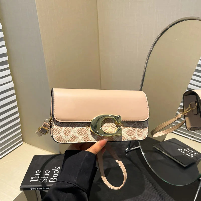 Vintage Floral Shell Crossbody Bag
