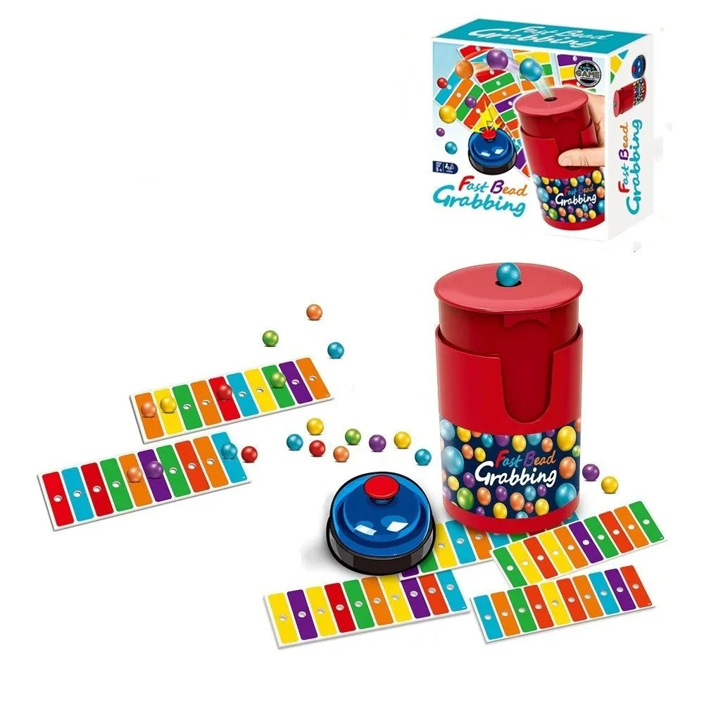 Fast Bead Grabbing Board Game with Bell