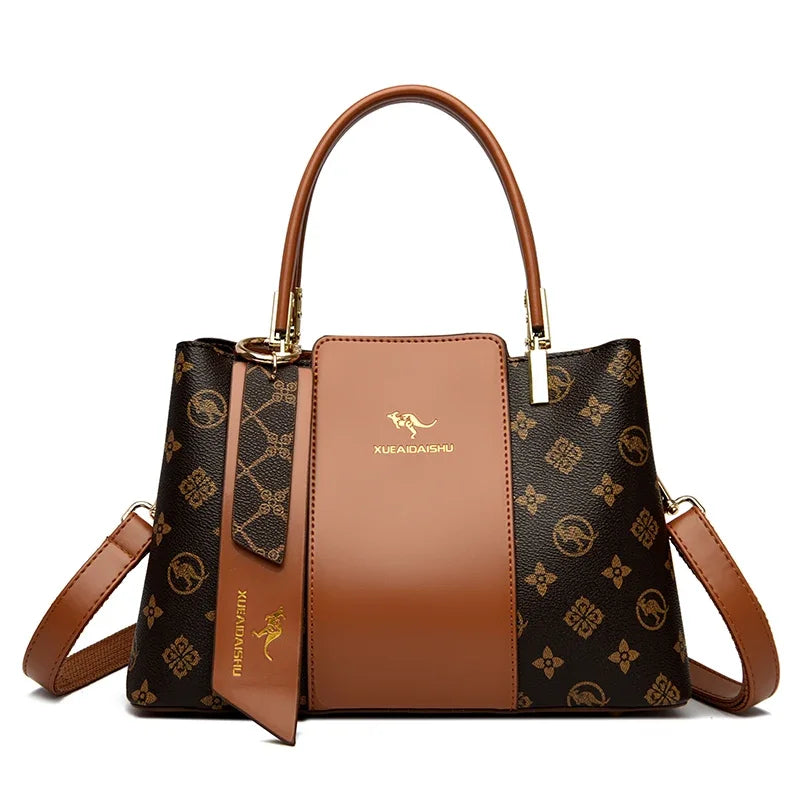 Large Capacity Women’s Leather Tote Handbag