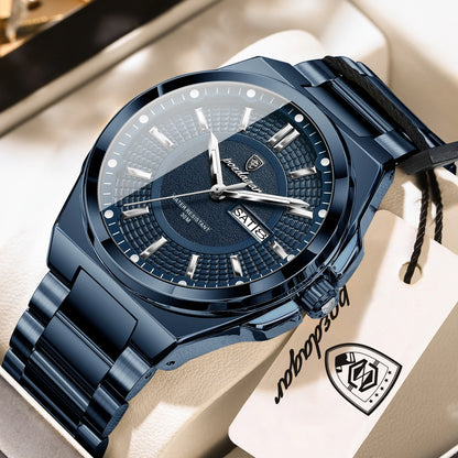 Men's Stainless Steel Quartz Business Watch