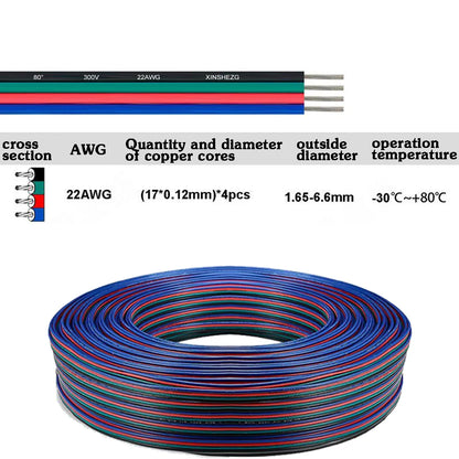22AWG LED Extension Cable Wire