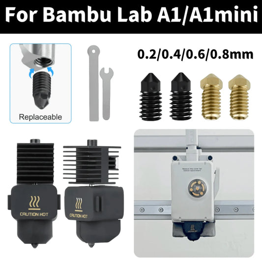 Bambu Lab A1 & A1 Mini Hotend Kit with Hardened Steel Nozzle