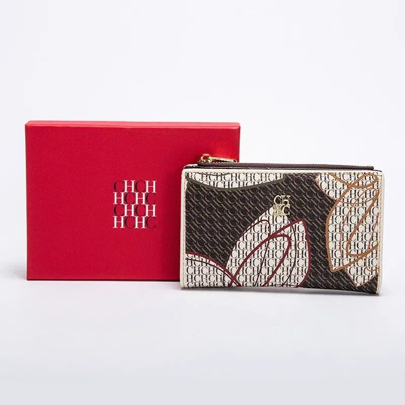 Luxury PU Leather Women’s Wallet with Artistic Print
