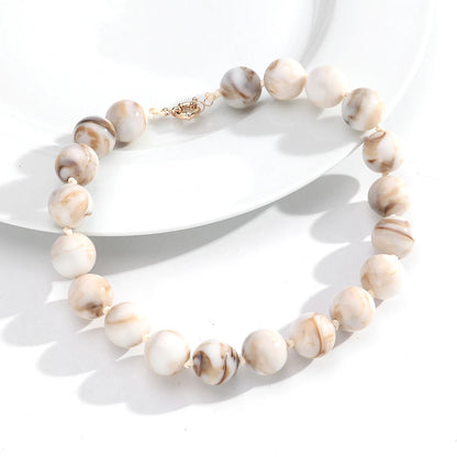 Fishsheep Multicolor Beaded Choker Necklace