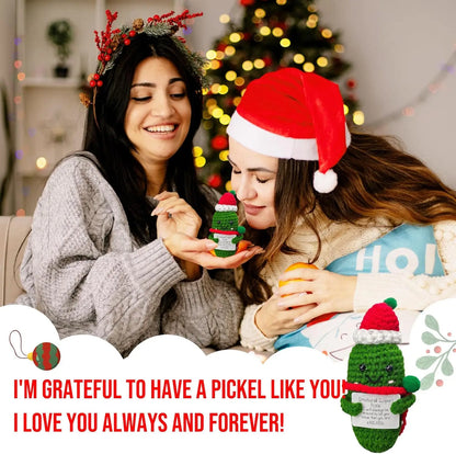 Positive Christmas Potato Crochet Toy