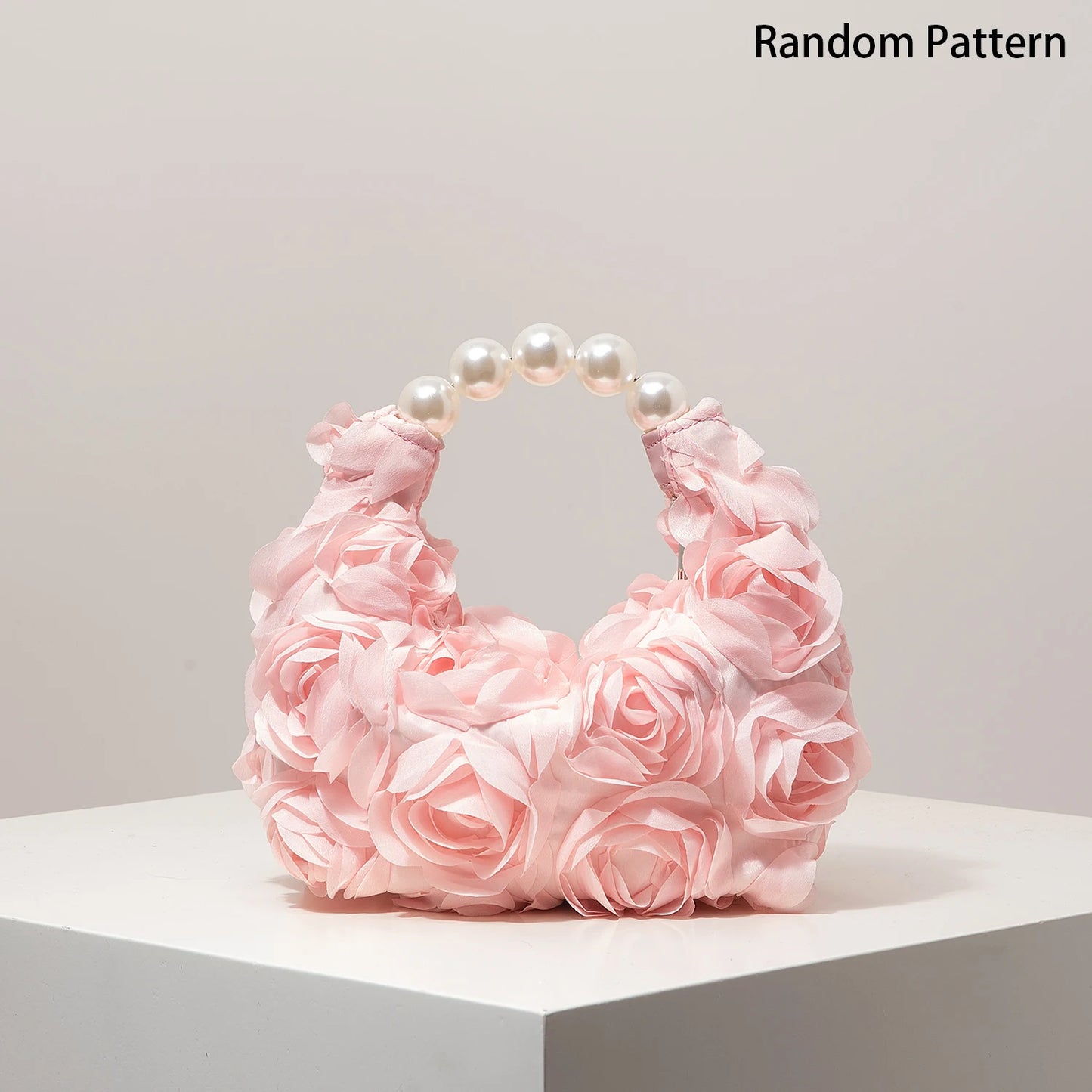 Floral Pearl Evening Party Handbag
