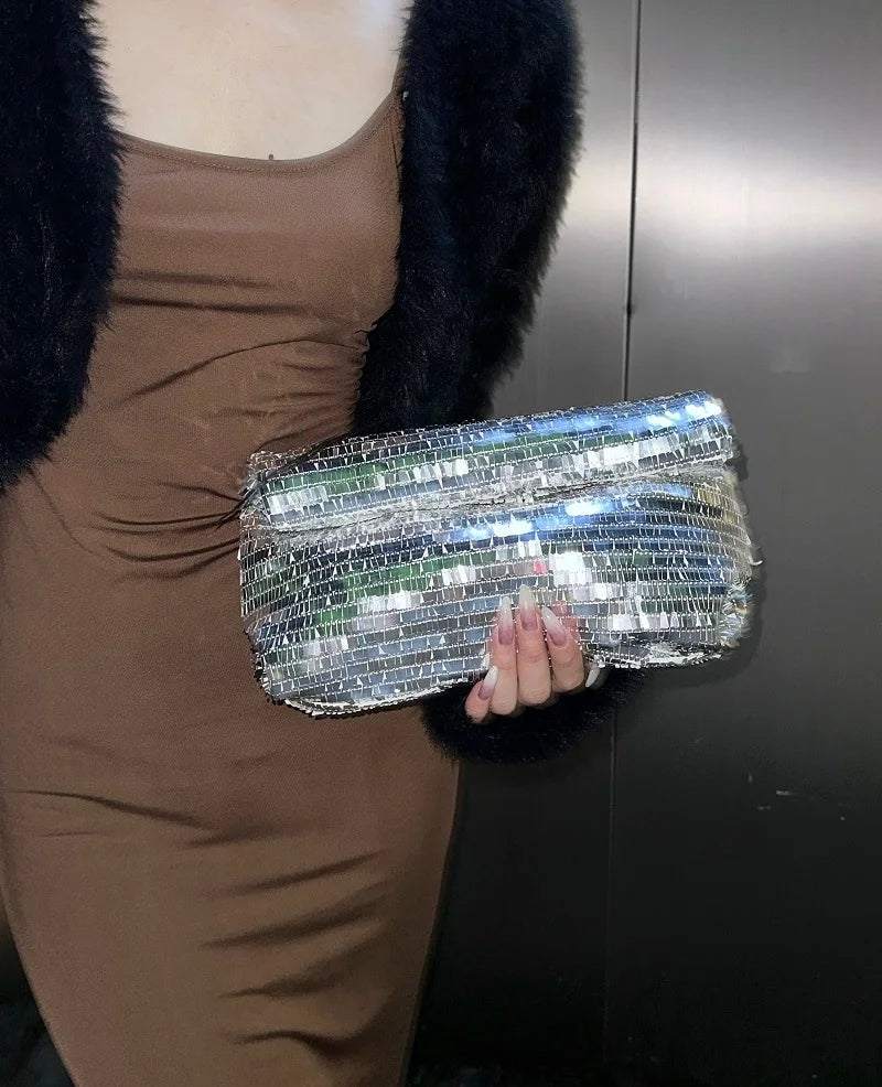 Women’s Sequin Envelope Clutch Bag