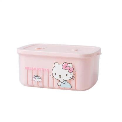 Cute Cartoon Food Storage & Washing Container