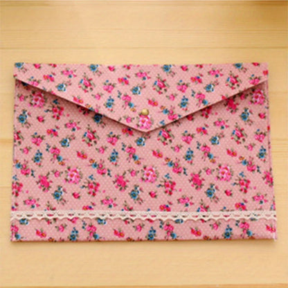 Floral Document Storage Bag