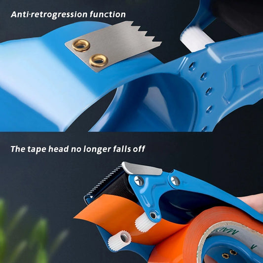 Heavy-Duty Packaging Tape Dispenser with Metal Cutter