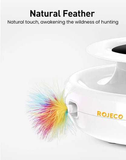 2-in-1 Automatic Cat Teaser & Rolling Ball Toy