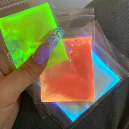Glow In The Dark Nail Glitter Powder