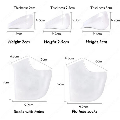 Silicone Height Increase Insoles