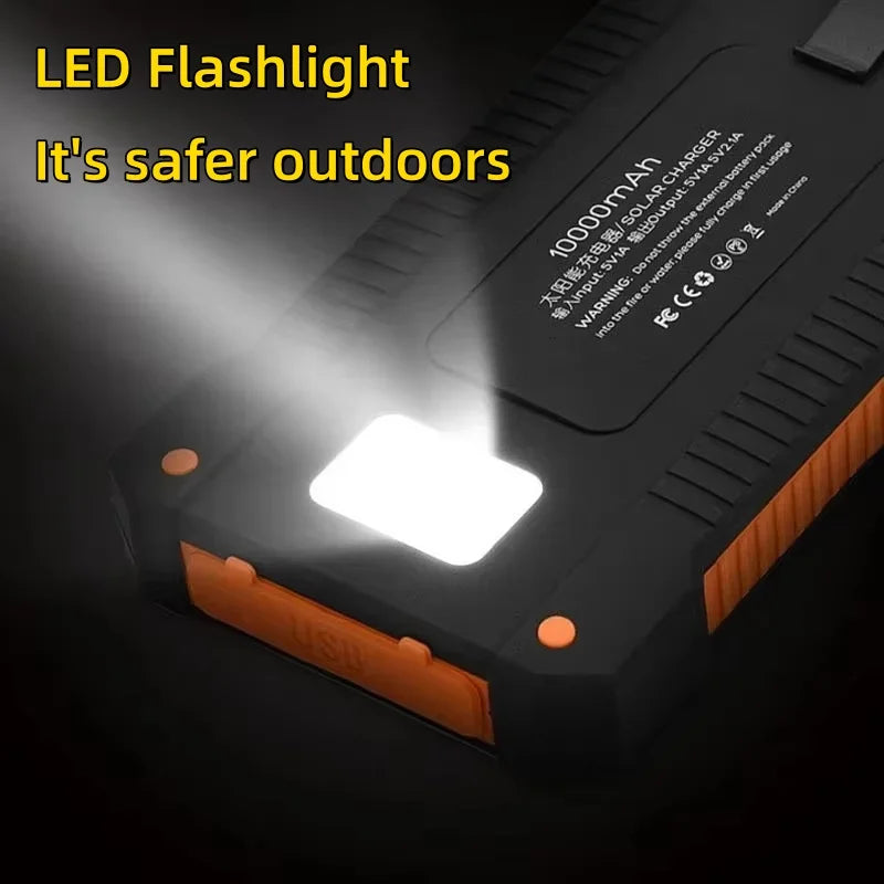 Solar Power Bank with Flashlight