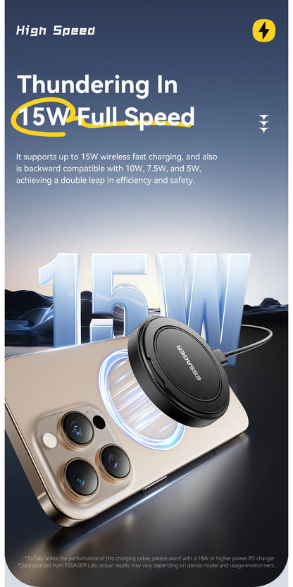 ESSAGER Magnetic Wireless Charger with Phone Holder