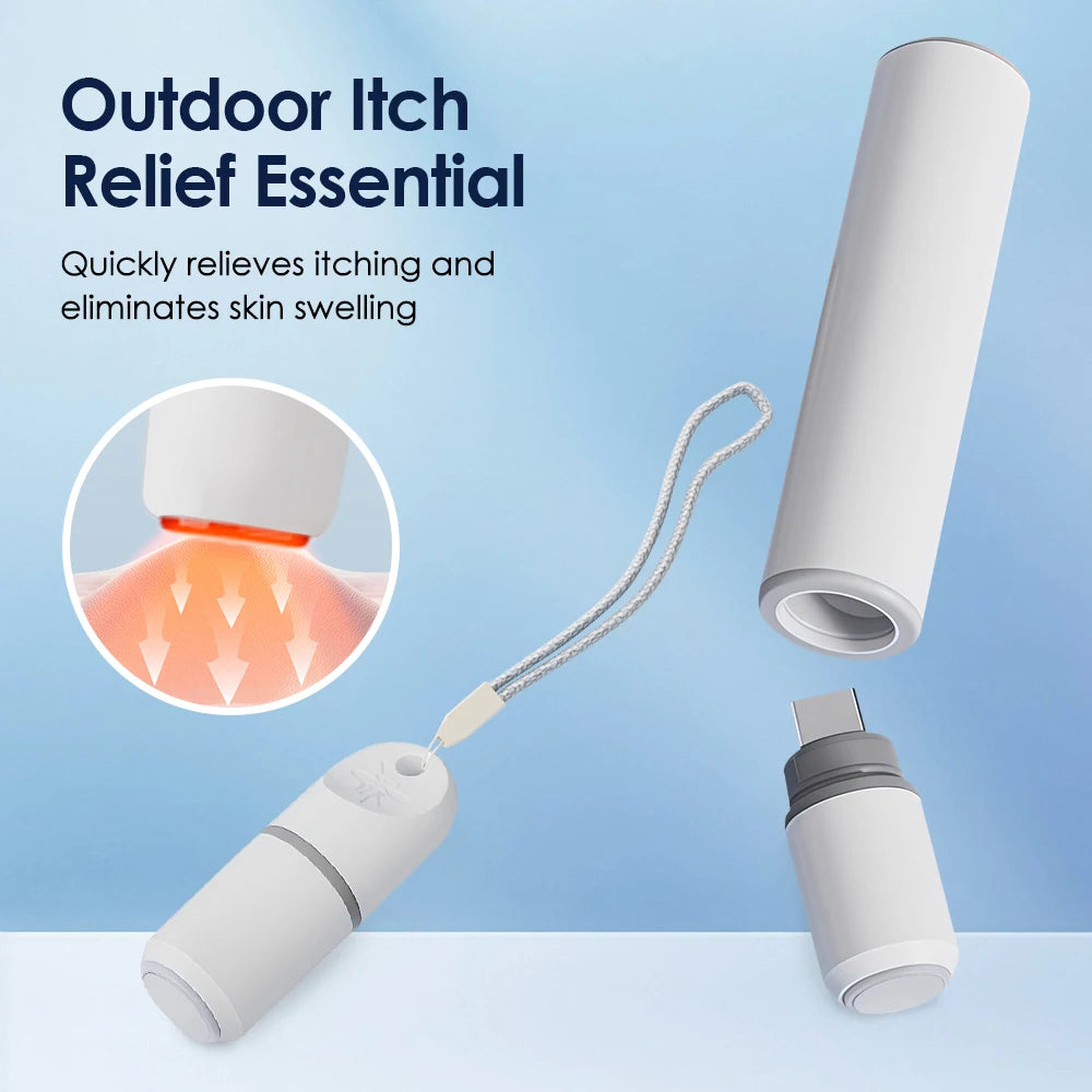 Rechargeable Portable Mosquito Insect Bite Relieve Itching Pen Chemical-Free Anti-Itch Natural Bug Bite Itch Pen for Child Adult