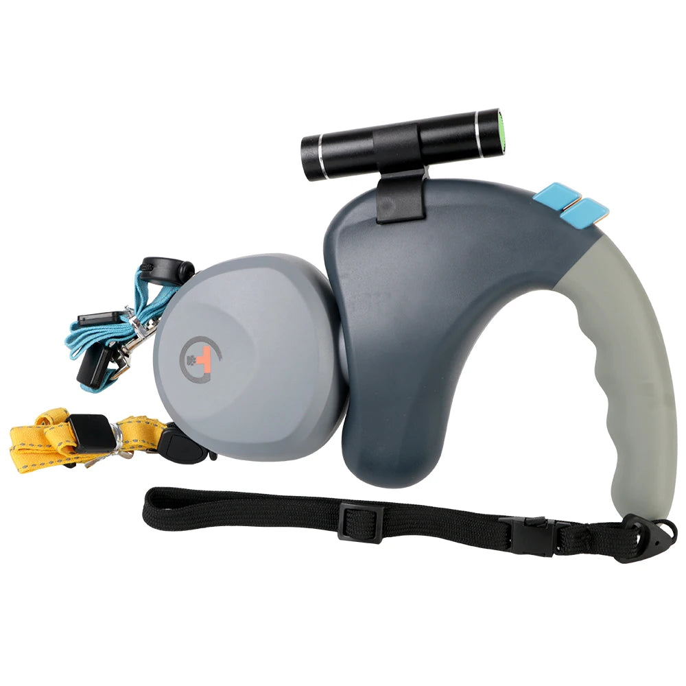 Dual Retractable Dog Leash with LED Light