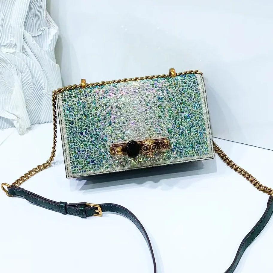 Glitter Evening Crossbody Bag