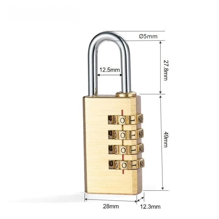 Solid Brass Combination Padlock