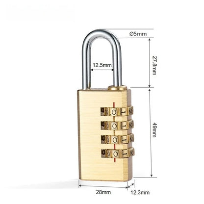 Solid Brass Combination Padlock