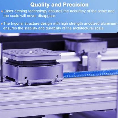 Aluminium Architect Scale Ruler
