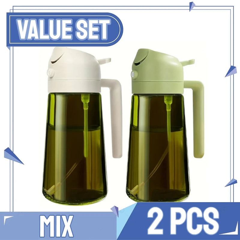 2-in-1 Oil Sprayer & Dispenser Bottle for Cooking