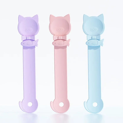 Long Handle Cat Wet Food Squeeze Spoon