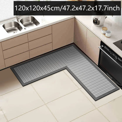 Absorbent Diatomaceous Kitchen & Bathroom Corner Rug