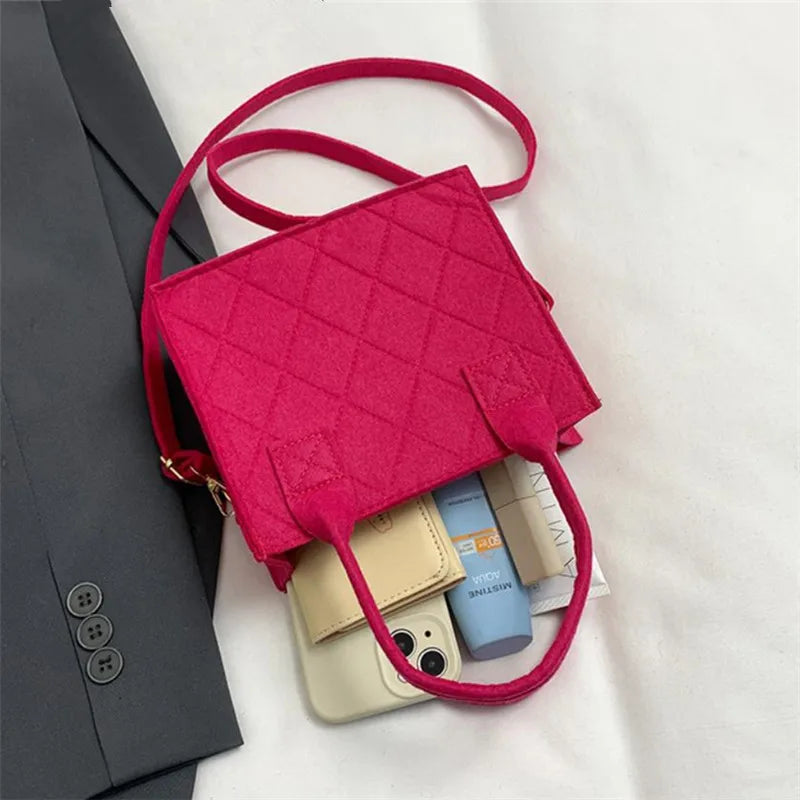 Felt Tote, Crossbody Bag & Wallet Set for Everyday Use