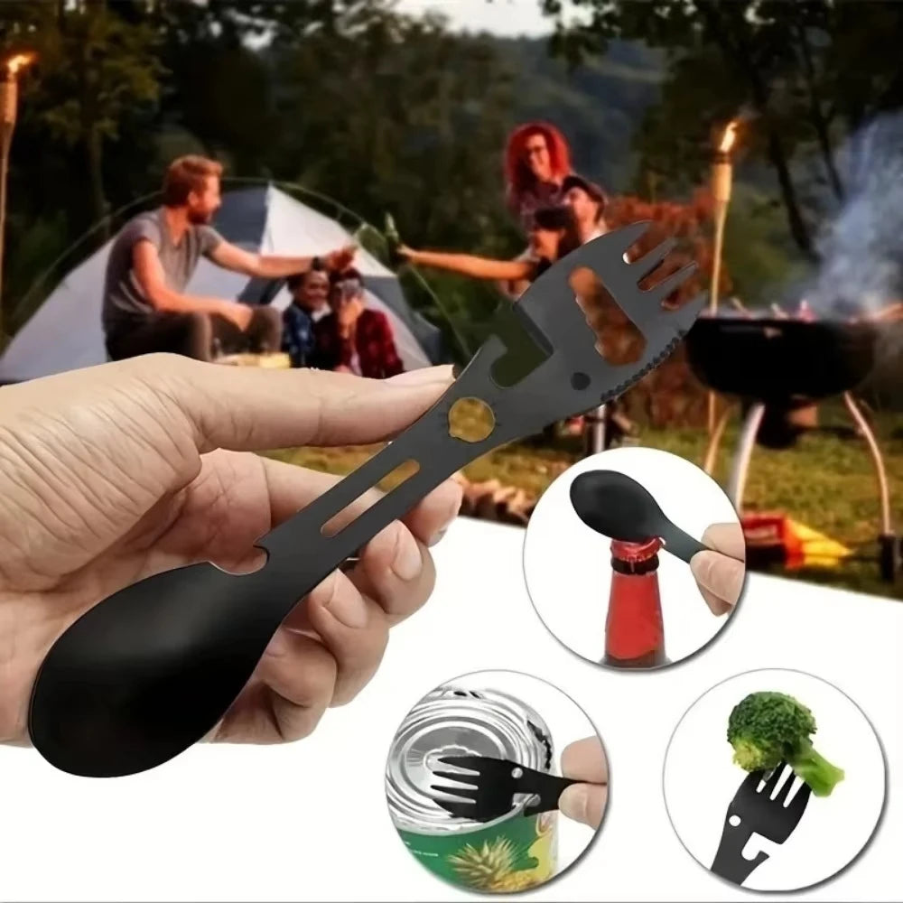 Stainless Steel Camping Spork Multi-Tool