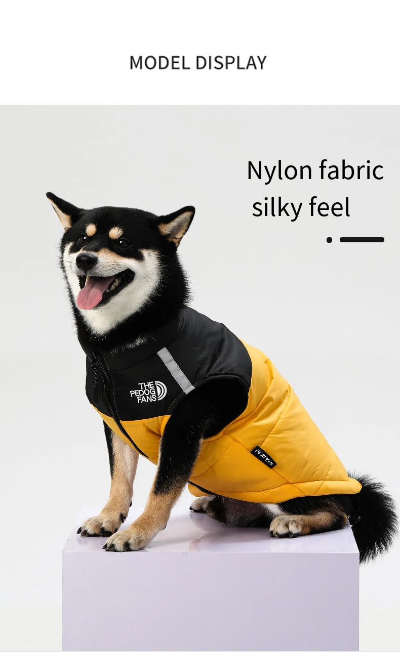 Waterproof Insulated Dog Jacket with Harness – Winter Pet Coat