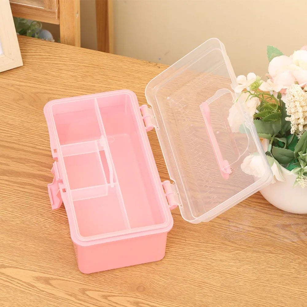 2/3 Layer Plastic Storage Box Organizer