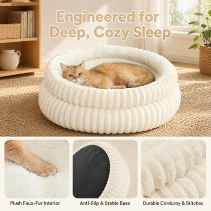 Plush Round Pet Nest Bed