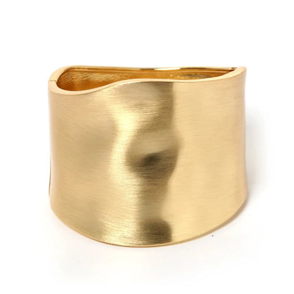 Punk Asymmetric Wide Bangle Bracelet