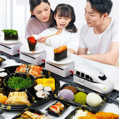 Electric Rotary Sushi Train Set with Conveyor Track