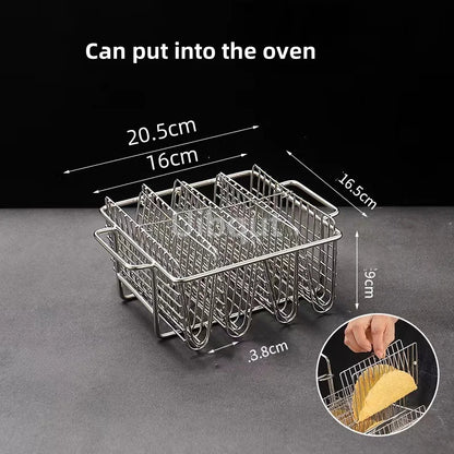 Stainless Steel Taco & Food Serving Rack