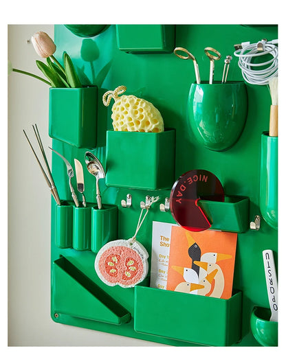 Wall-Mounted Modular Storage Organiser Board