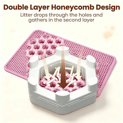 Double-Layer Waterproof Cat Litter Mat