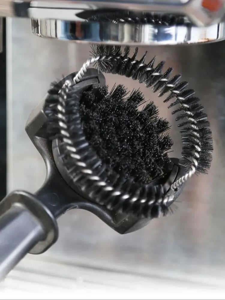 Espresso Machine Group Head Cleaning Brush with Removable Cleaning Head
