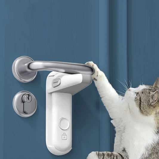 Pet Door Safety Lock Handle Protector