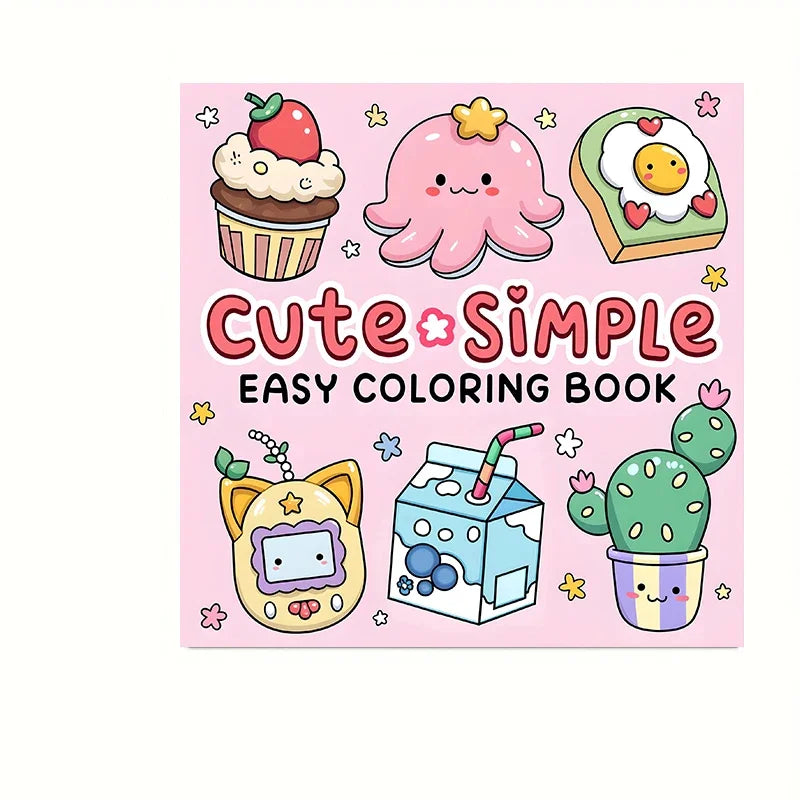 Cozy Friends Adult Coloring Book