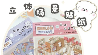 3D Cabin Scene DIY Sticker Kit