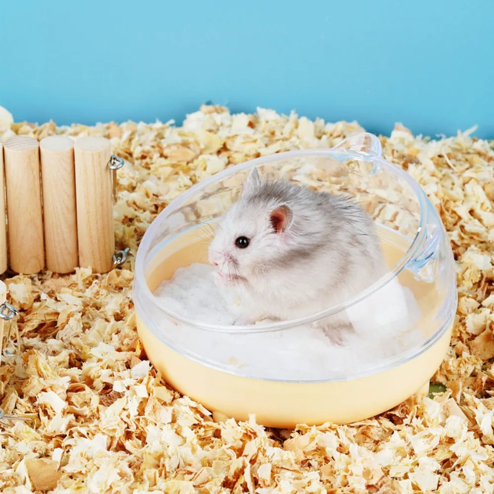 Transparent Hamster Sand Bath Box