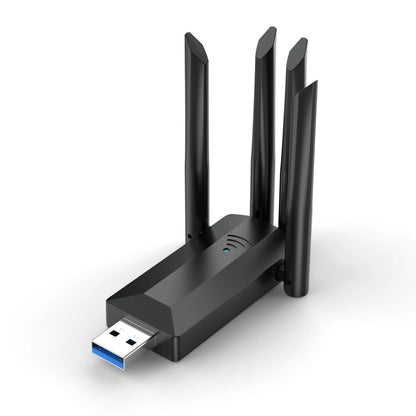 1200M USB 3.0 Dual-Band WiFi Adapter 2.4GHz/5GHz with 4 External Antennas