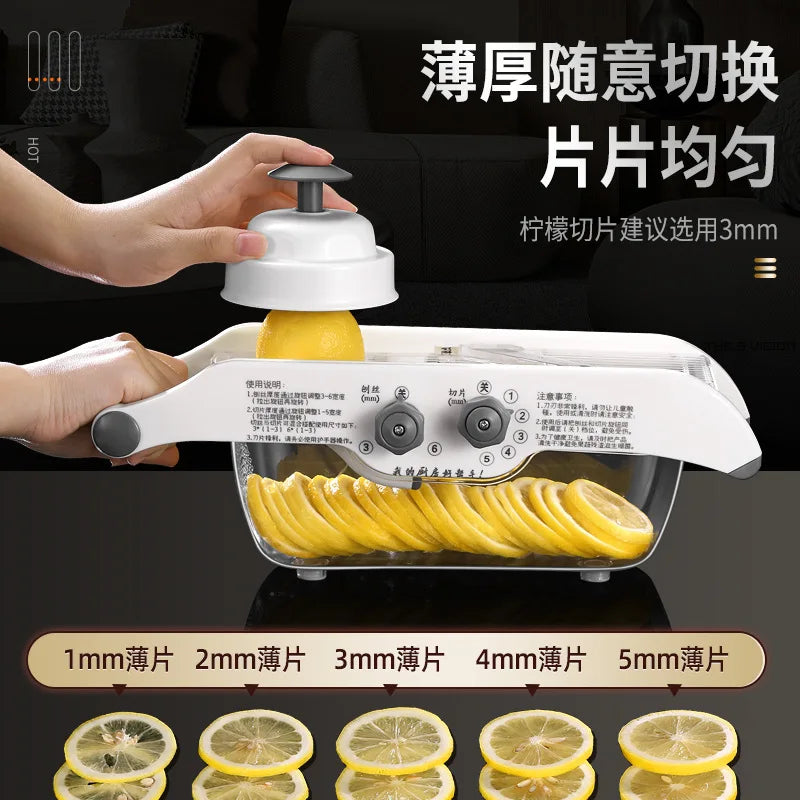 Multifunction Manual Vegetable Slicer & Julienne Cutter