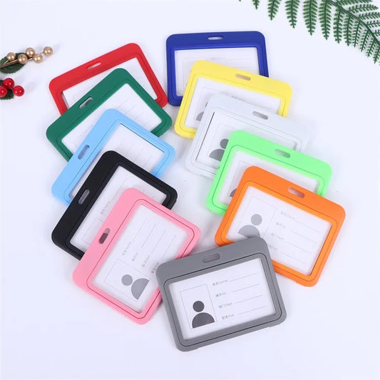 Transparent ID Badge Holder with Lanyard