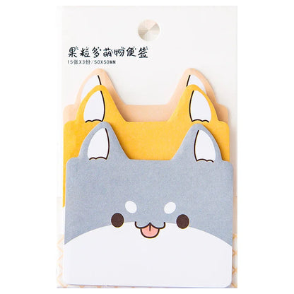 Kawaii Cartoon Animal Sticky Notes