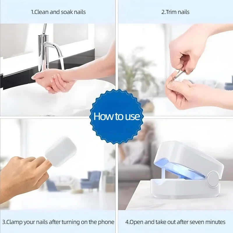 Blue Light UV Nail Care Device