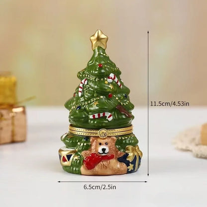 Christmas Tree Jewellery Trinket Box