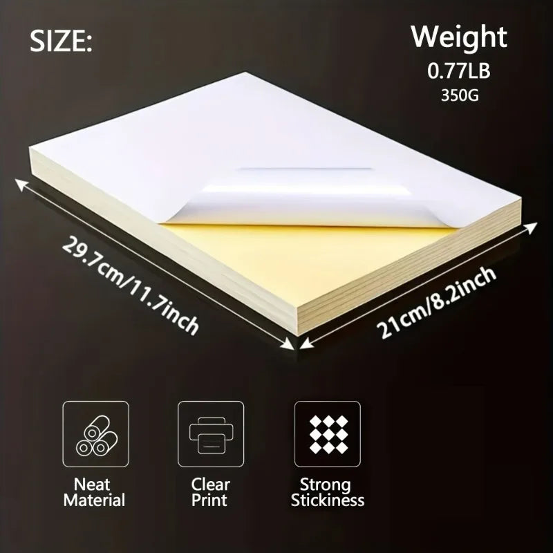 A4 Printable Self-Adhesive Sticker Paper